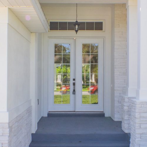exterior view of main entrance doors