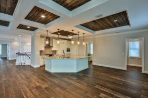 Ponce Inlet Key kitchen with curved island