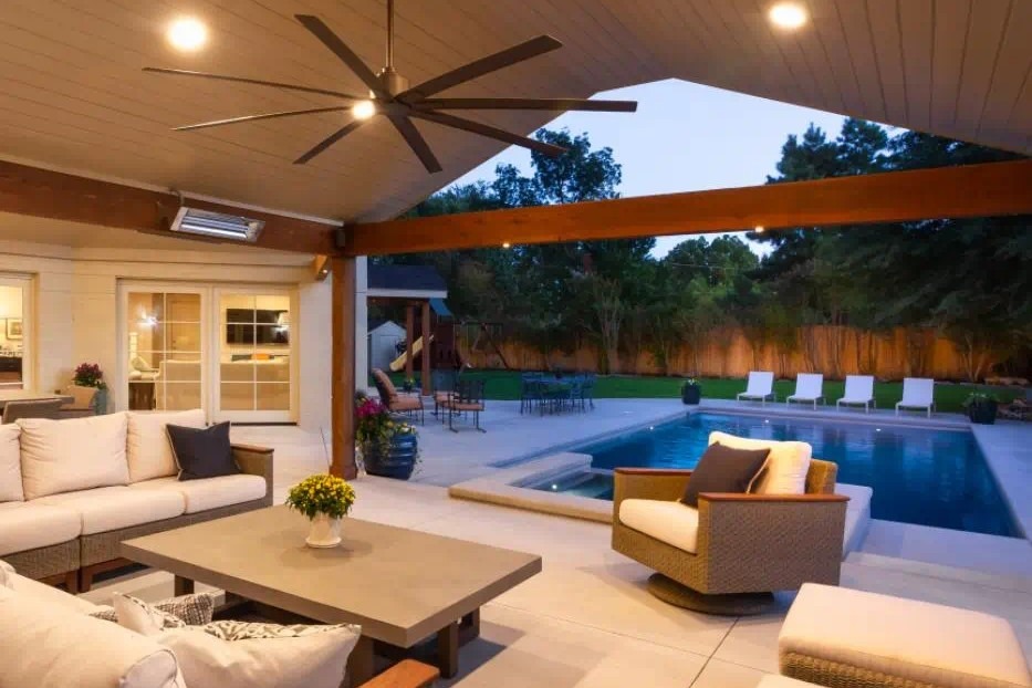 outdoor living area project featuring products offered from ProSource Wholesale